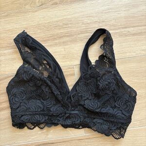 Adore Me Black Lace Bralette